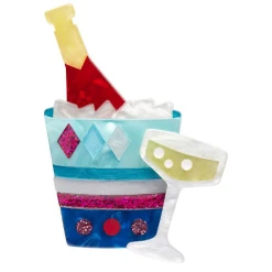 Erstwilder Modern Holiday Christmas Baubles Brooch