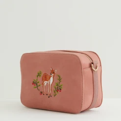 Fable England Fawn Embroidered Camera Bag -Fable England shop FawnCamera5