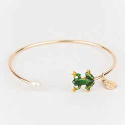 Fable England shop 38 Fable England Enamel Frog Bangle