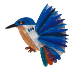 Erstwilder Jocelyn Proust Kyrie Kingfisher Brooch