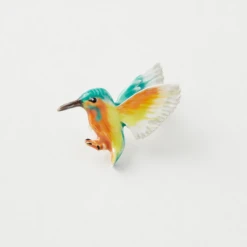 Fable England Kingfisher Brooch