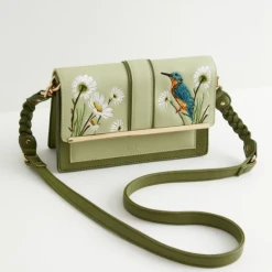 Fable England shop 32 Fable England Kingfisher Embroidered Crossbody
