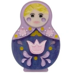 Fable England shop 17 Erstwilder 10th BD Matryoshka Memories Toy Brooch
