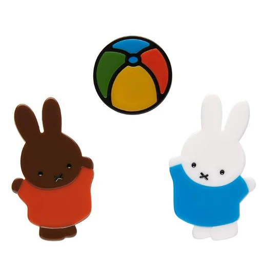 Erstwilder Miffy And Melanie Mini Brooch Set 1 Erstwilder Miffy And Melanie Mini Brooch Set