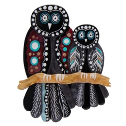 Erstwilder Melanie Hava Owl Gugu Brooch