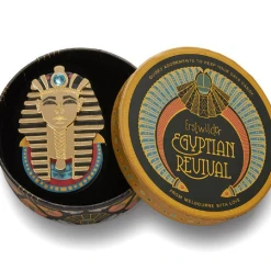 Erstwilder Egyptian Revival The Boy Kind Tutankhamun Brooch 5 Erstwilder Egyptian Revival The Boy Kind Tutankhamun Brooch -Fable England shop Tut2